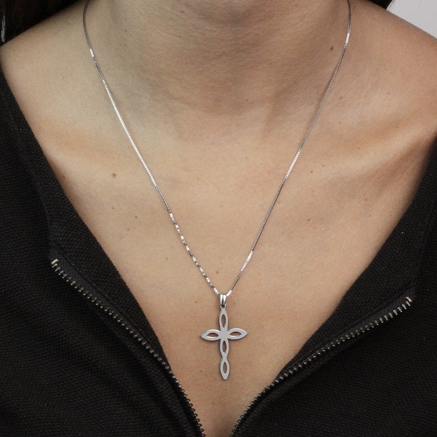 Colgante Cruz Filigrana de Plata 925