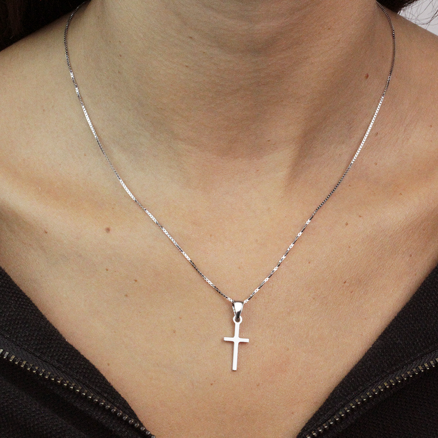 Colgante Cruz de Plata 925 para Mujer