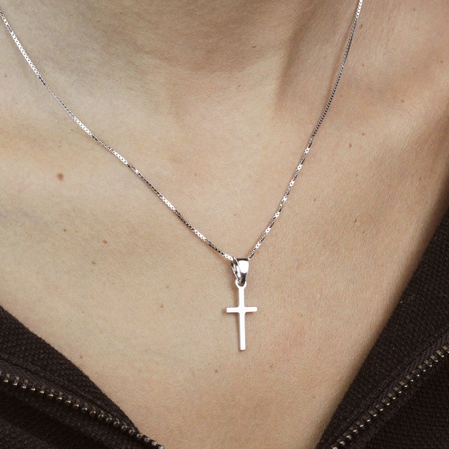 Colgante Cruz de Plata 925 para Mujer