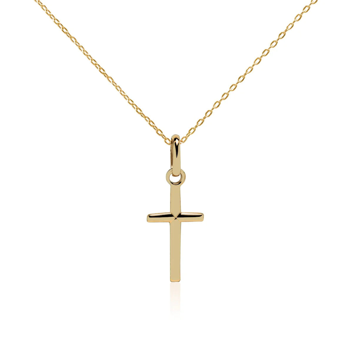 Collar Cruz Lisa 8x13mm