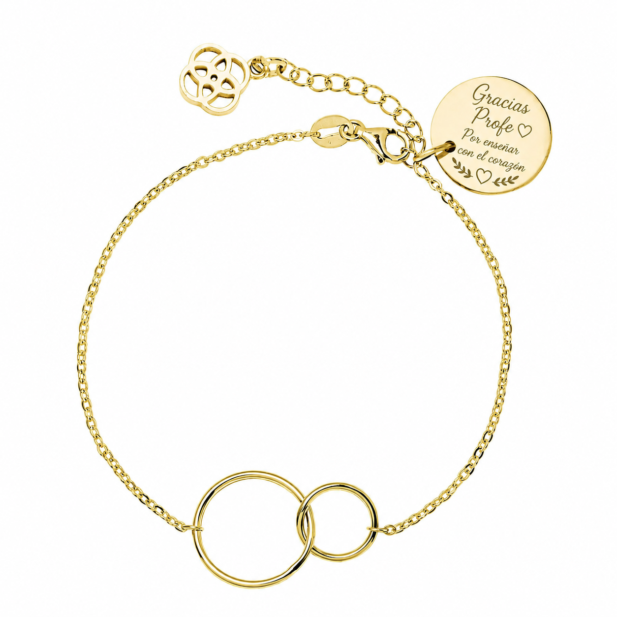 Pulsera Profesora de Plata 925 con Nombre Grabado
