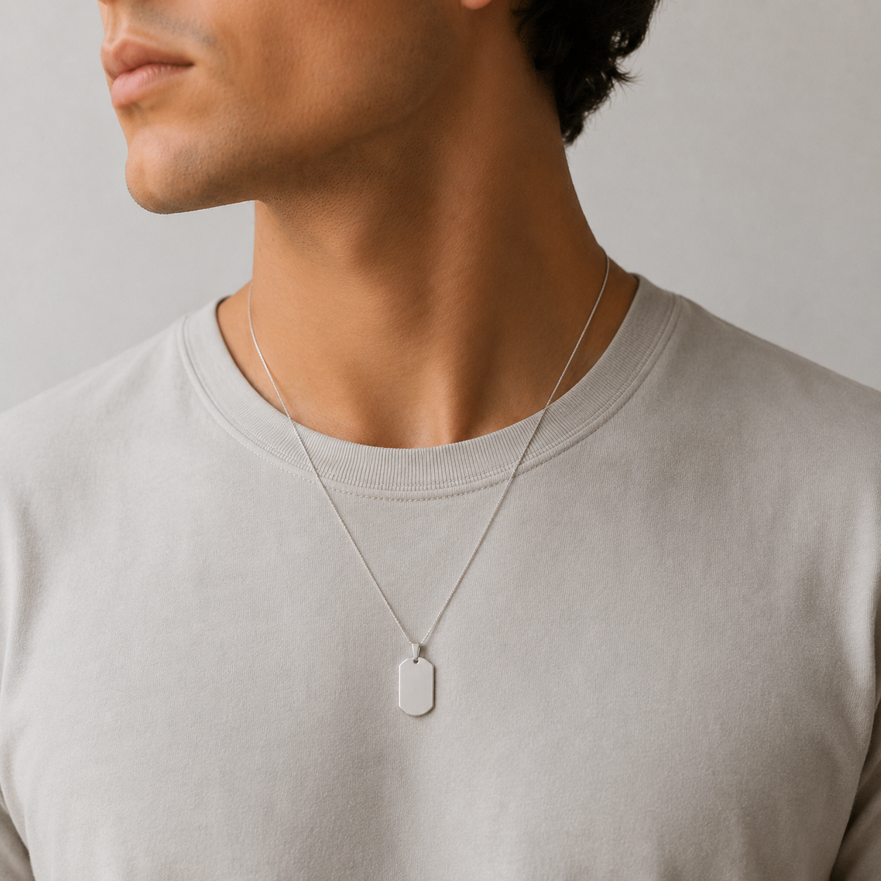 Medalla de Acero para Hombre Personalizada