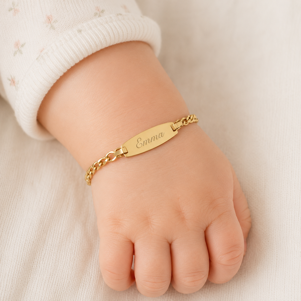 Pulsera de Oro 9K para Bebé Personalizada