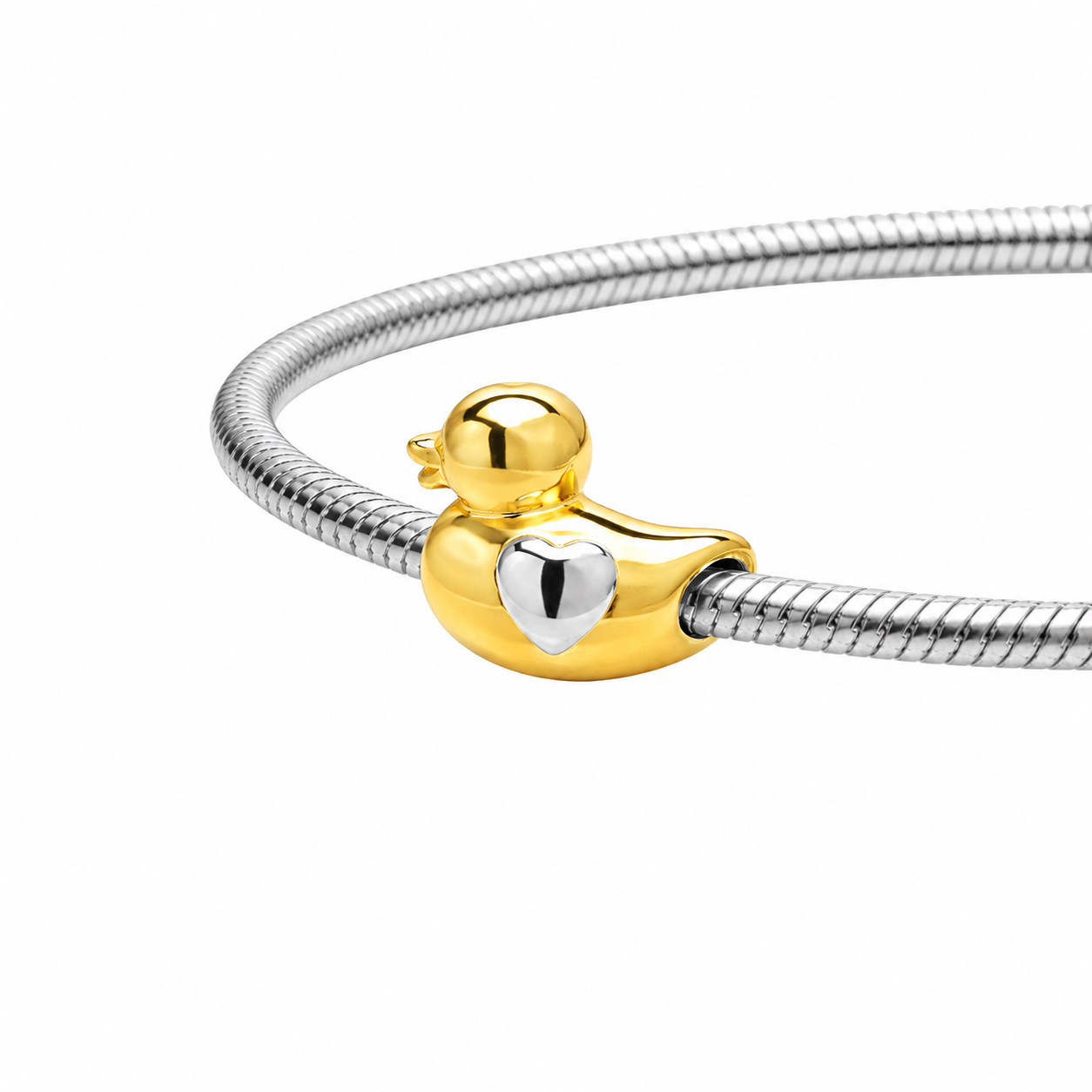 Charm Mamá Pata de Plata 925 Personalizado — Compatible con Pulseras de Charms