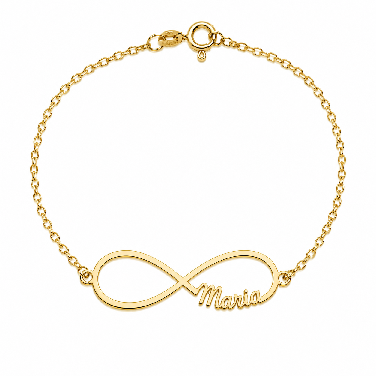 Pulsera Infinito Profesora de Plata 925 con Nombre Grabado