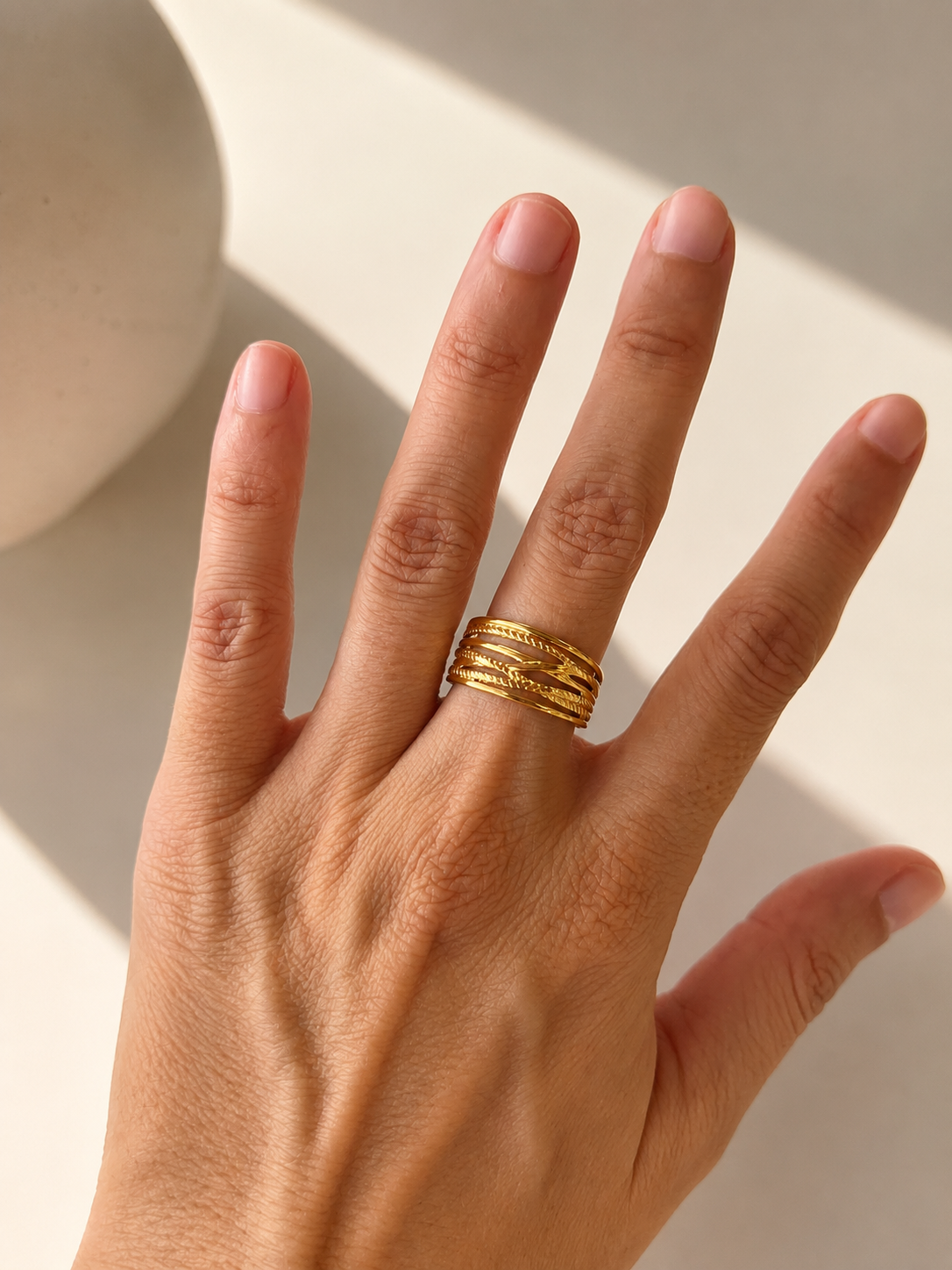 Anillo Supernova de Acero Ajustable