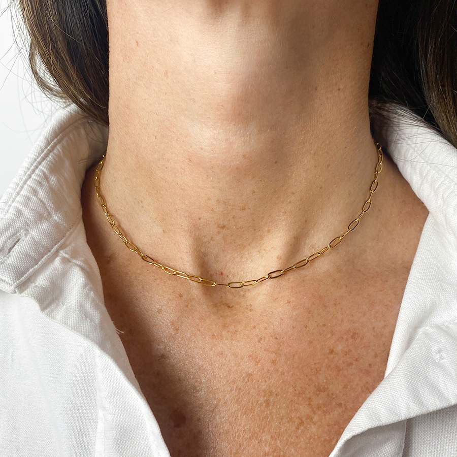 Collar Eslabón Clip 6mm