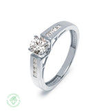 Anillo 0,65 ct con Diamante de Laboratorio en Oro 9k y 18k