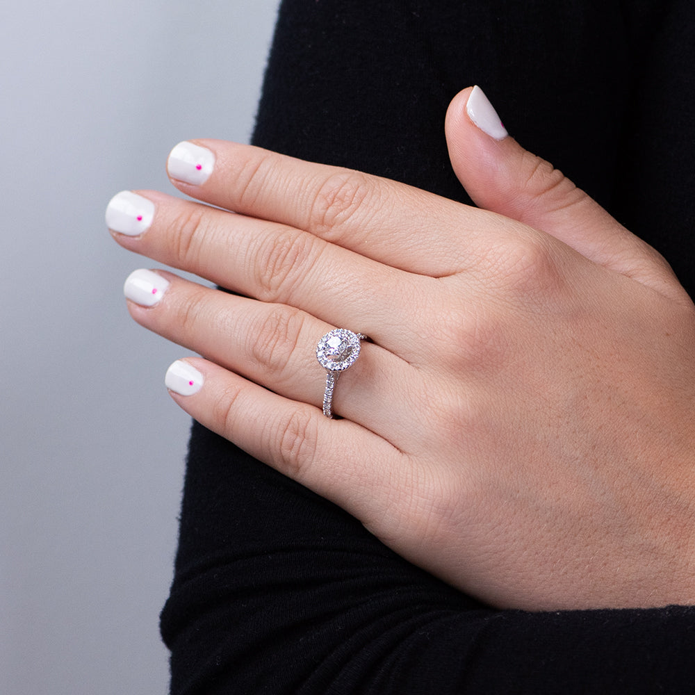 Anillo Diamantes Rosetón 1,03ct.