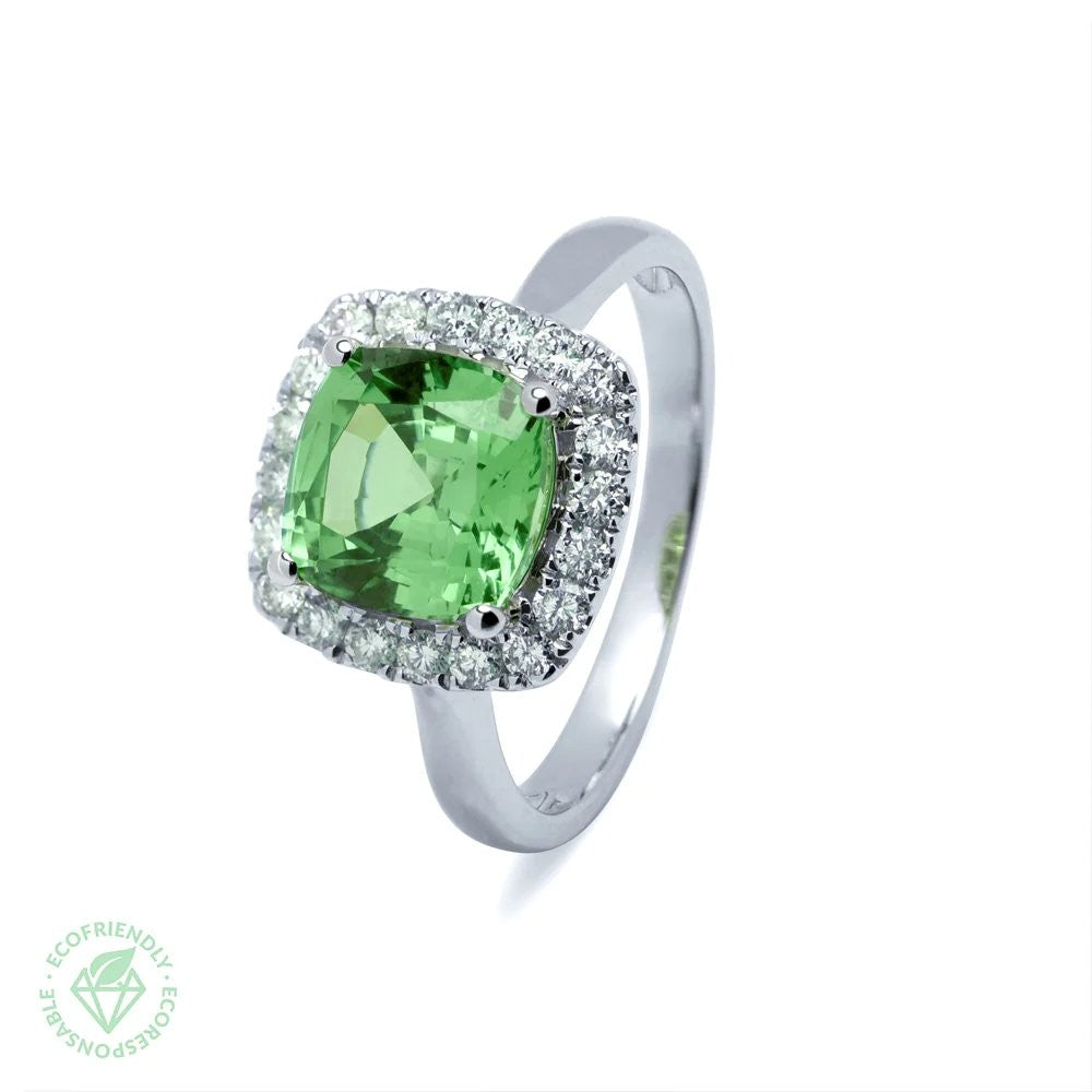 Anillo Rosetón Esmeralda 4,0ct.