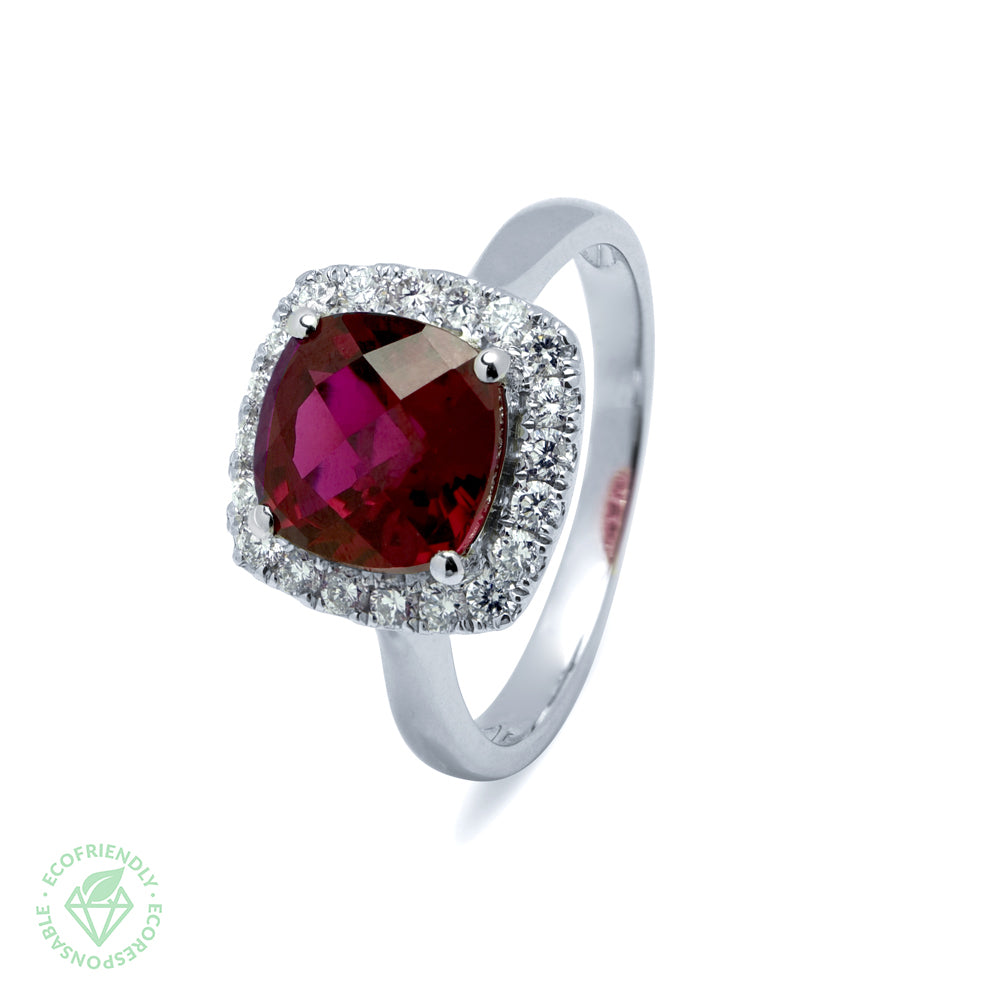 Anillo Rosetón Rubí 3,50ct.