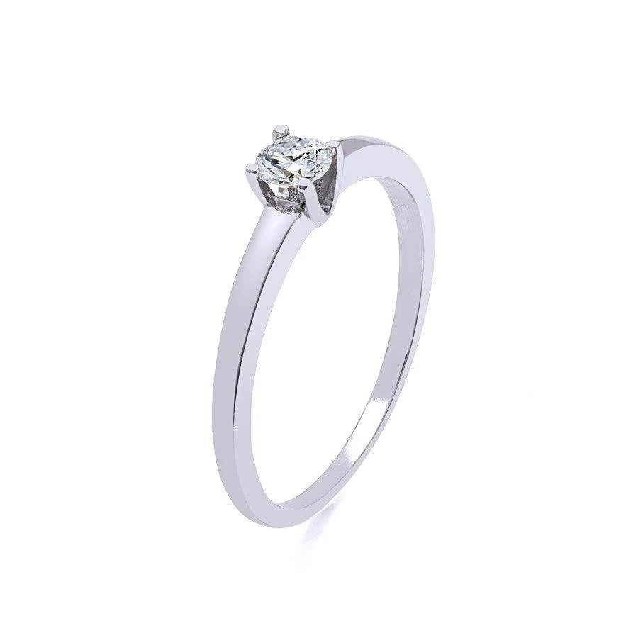 Anillo Solitario de Oro 9K Personalizado para Mujer