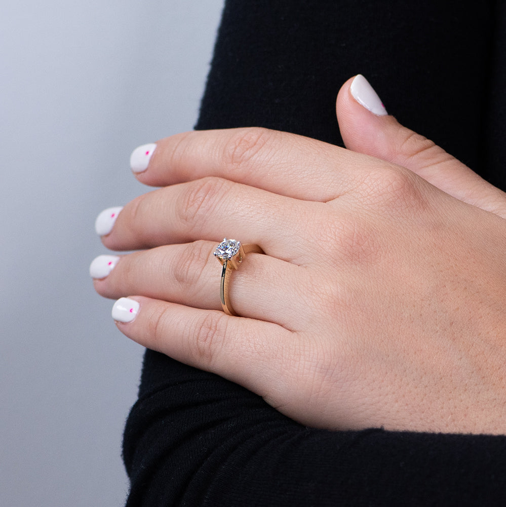 Anillo Diamantes Solitario 4 grapas 1,01ct.