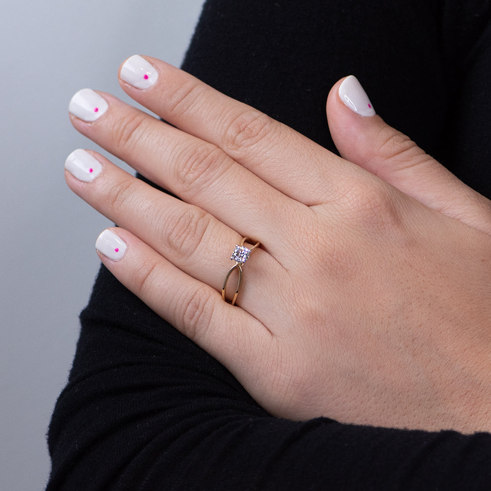 Anillo Diamantes Solitario 0,49ct.