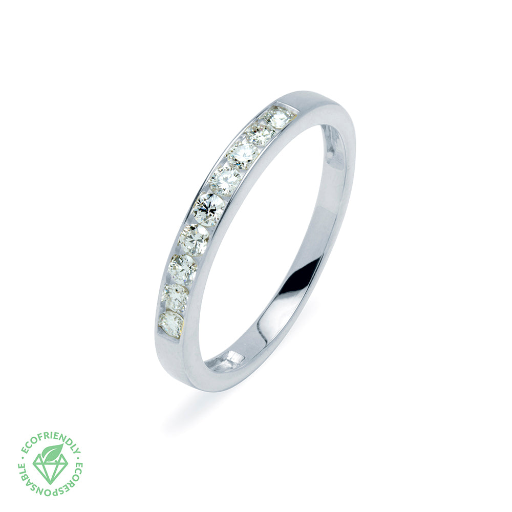 Anillo Diamantes Media Alianza 0,3ct.