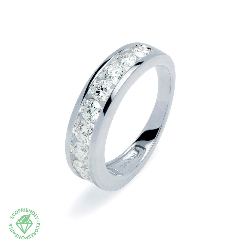 Anillo Diamantes Media Alianza 1,0ct.