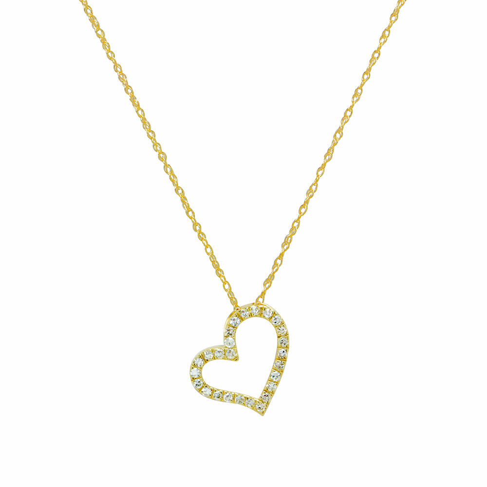 Gargantilla Diamantes Corazón 0,15ct.