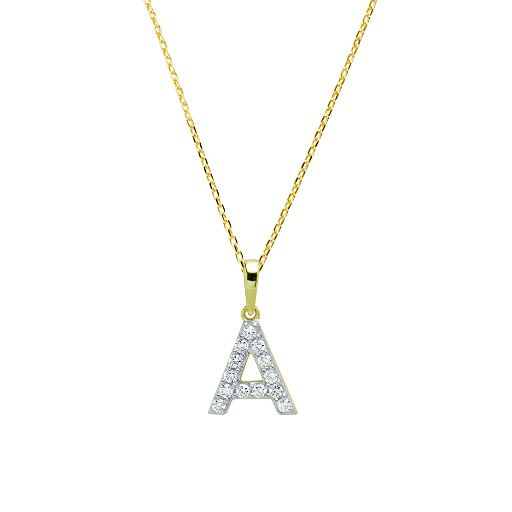 Collar con inicial Diamantes