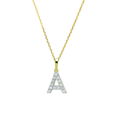 Collar con inicial Diamantes