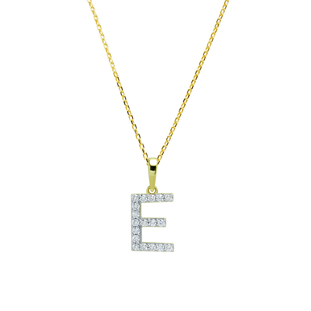 Collar Grabable con Diamante de Laboratorio en Oro 9k