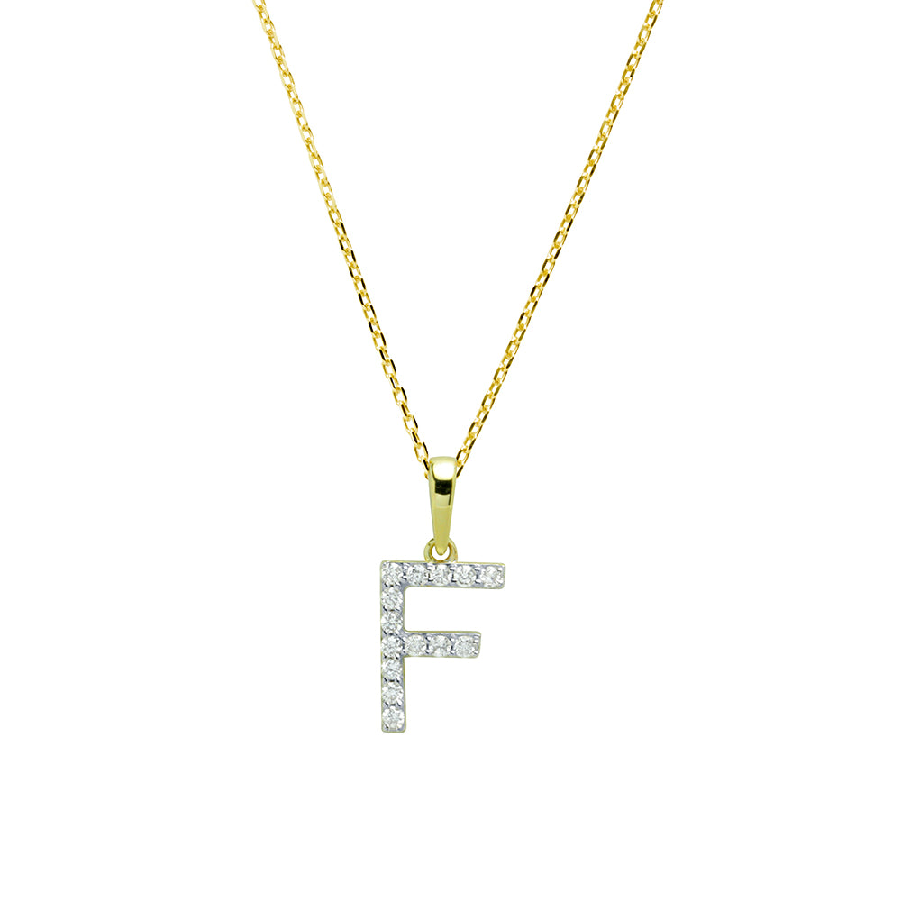 Collar Grabable con Diamante de Laboratorio en Oro 9k