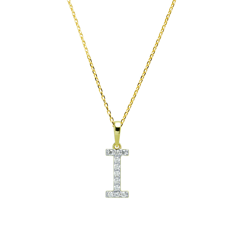 Collar Grabable con Diamante de Laboratorio en Oro 9k