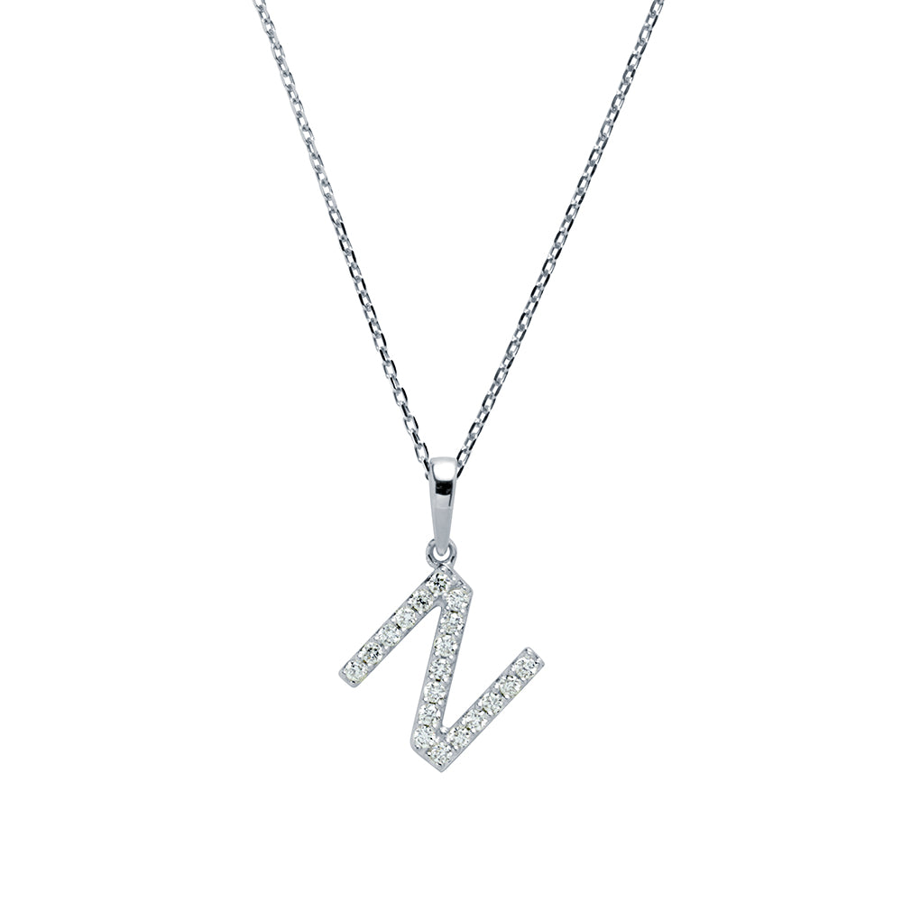 Collar Grabable con Diamante de Laboratorio en Oro 9k