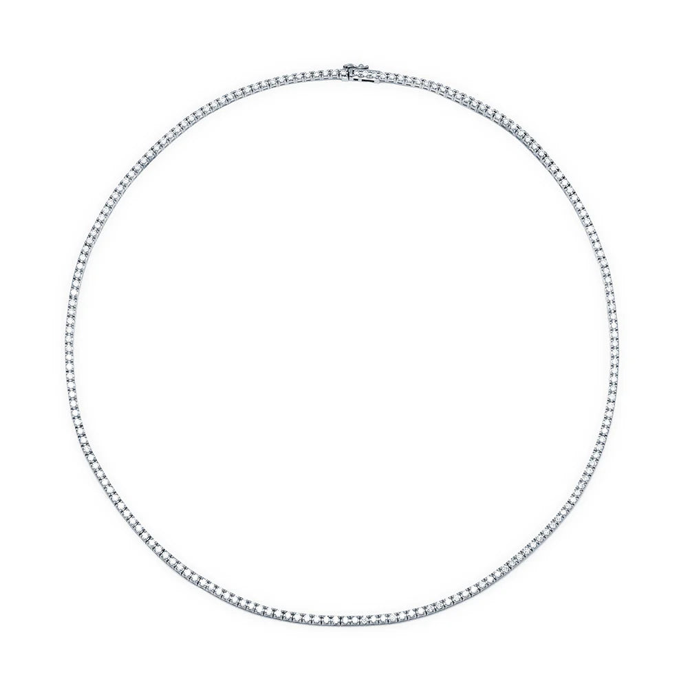 Collar Rivière con Diamante de Laboratorio en Oro 9k