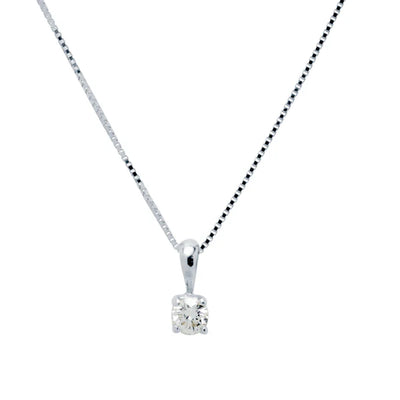 Cadena y Colgante Square Diamante 0,10ct.