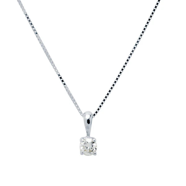 Cadena y Colgante Square Diamante 0,10ct.