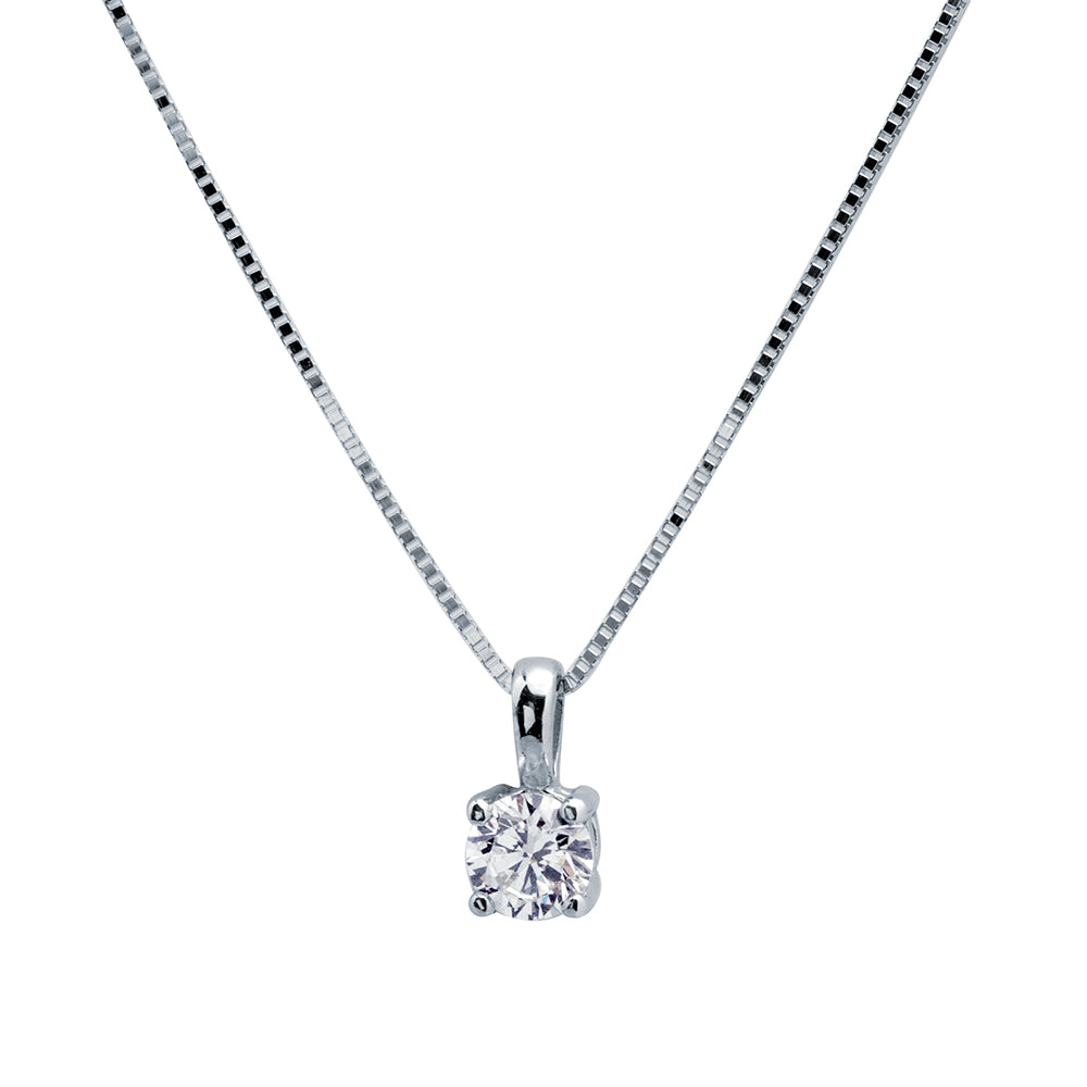Cadena y Colgante Square Diamante 0,20ct.