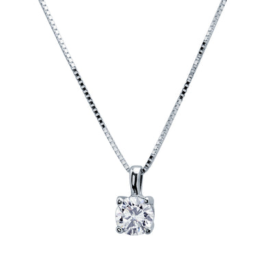 Colgante Square con Diamante de Laboratorio en Oro 18k