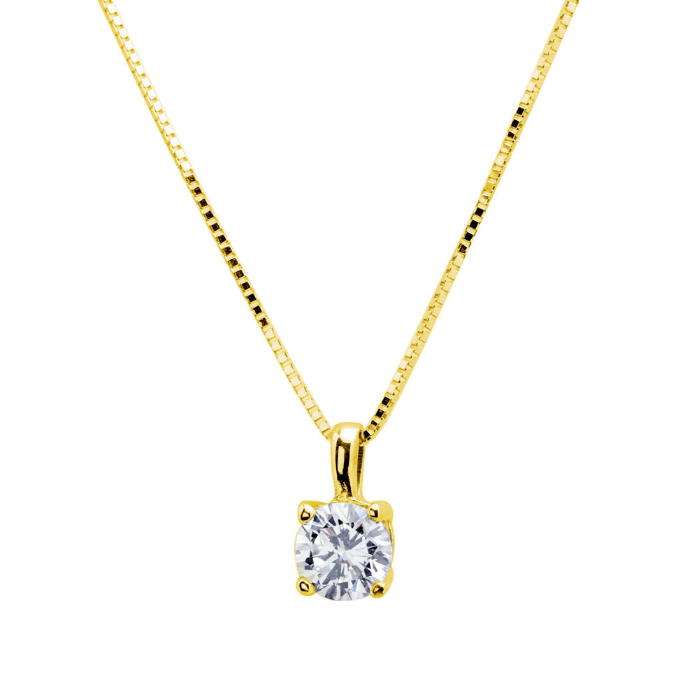Colgante Square con Diamante de Laboratorio en Oro 18k