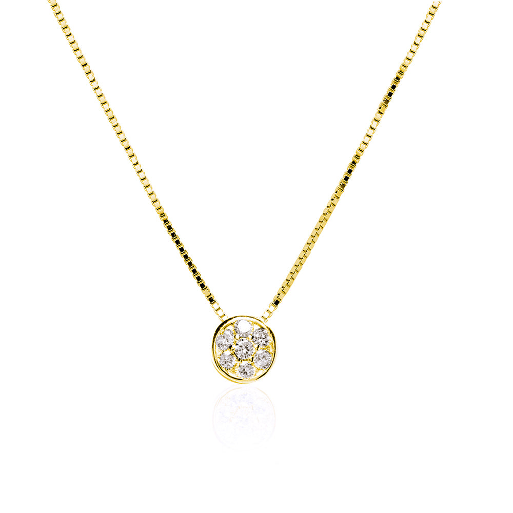 Collar de Oro con Diamantes Naturales
