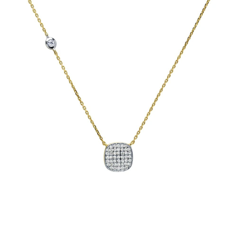 Cadena y Colgante Diamantes Oro