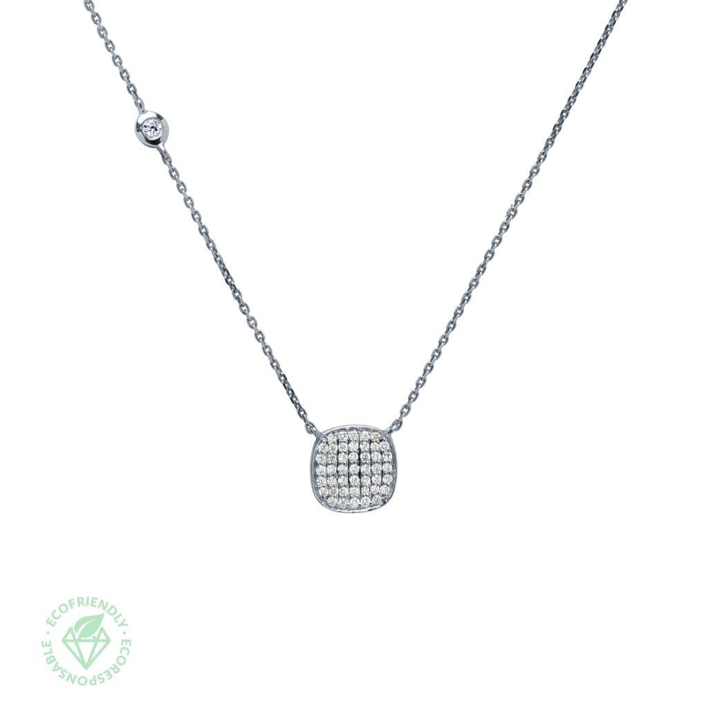 Gargantilla Diamantes Cuadrada 0,31ct.