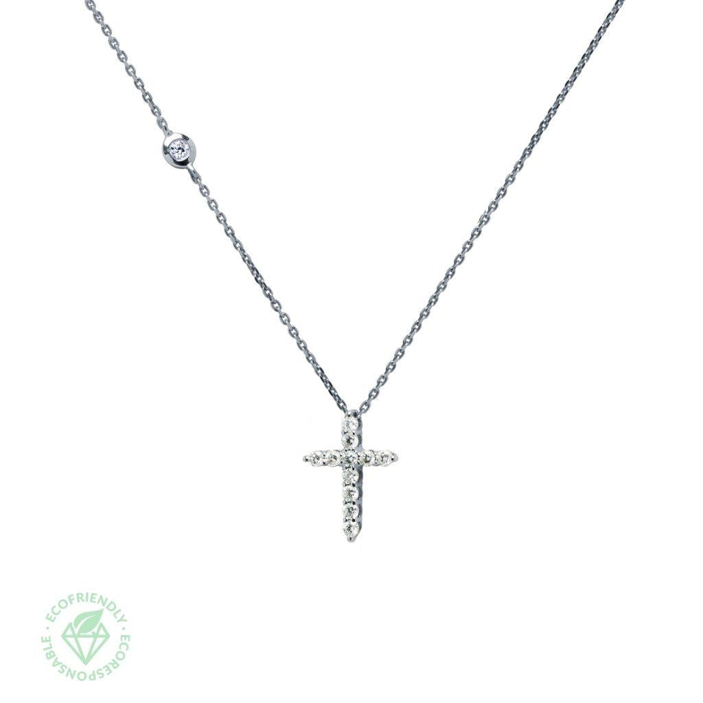 Gargantilla Diamantes Cruz 0,29ct.