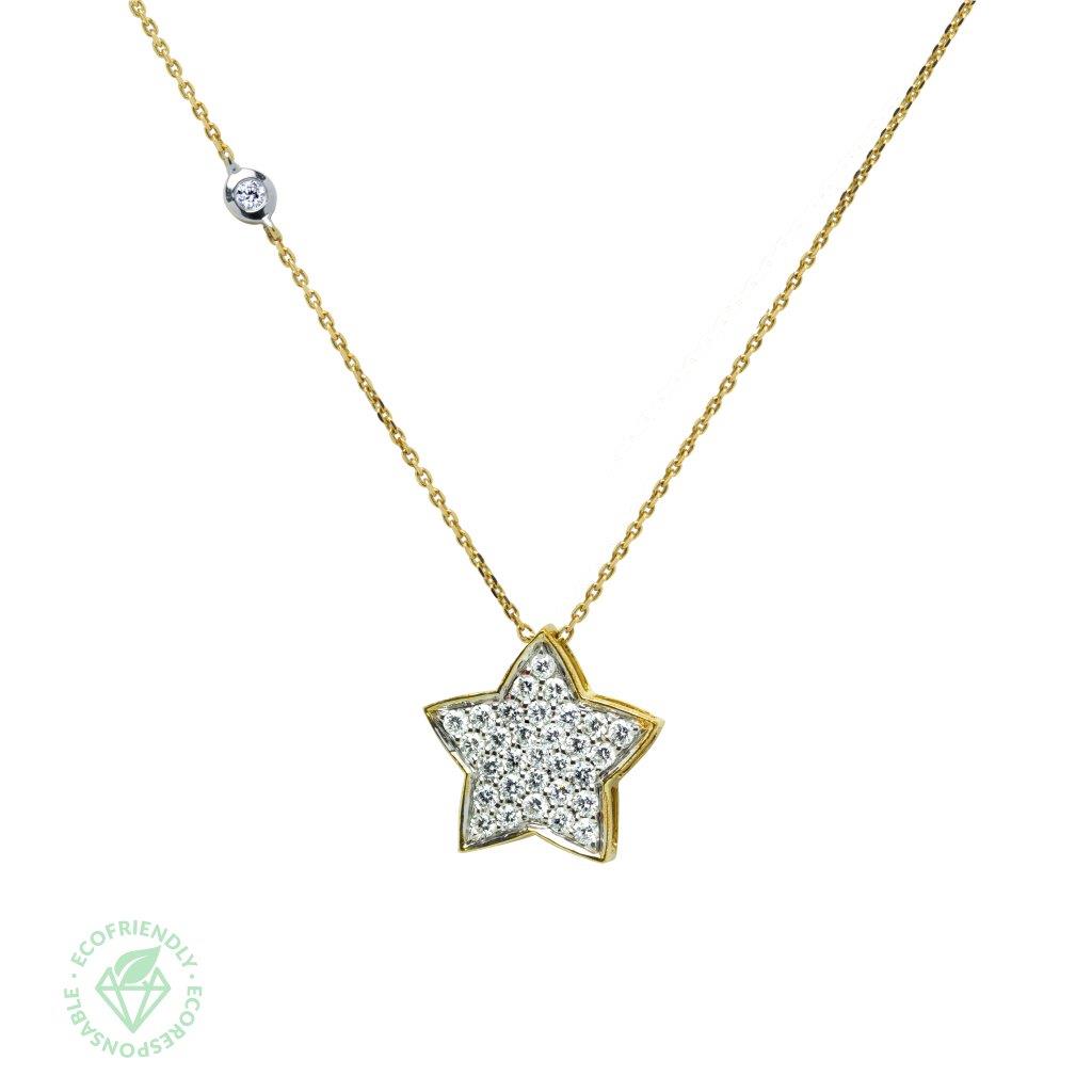 Gargantilla Diamantes Estrella 0,78ct. Oro