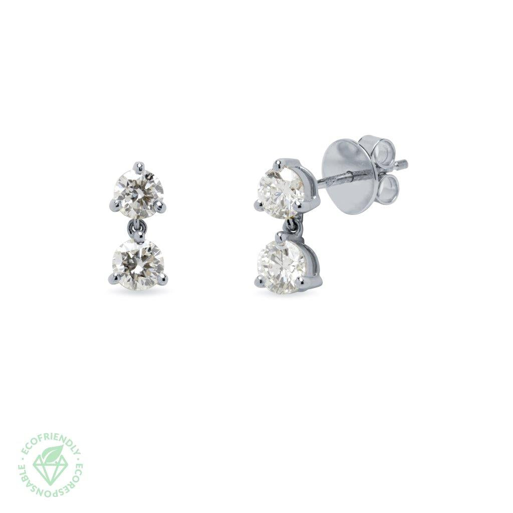 Pendientes Diamantes Lágrima 1,04ct.