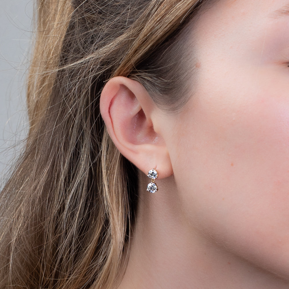 Pendientes Diamantes Lágrima 1,04ct.