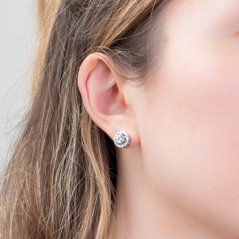 Pendientes Diamantes Rosetón 1,39ct.