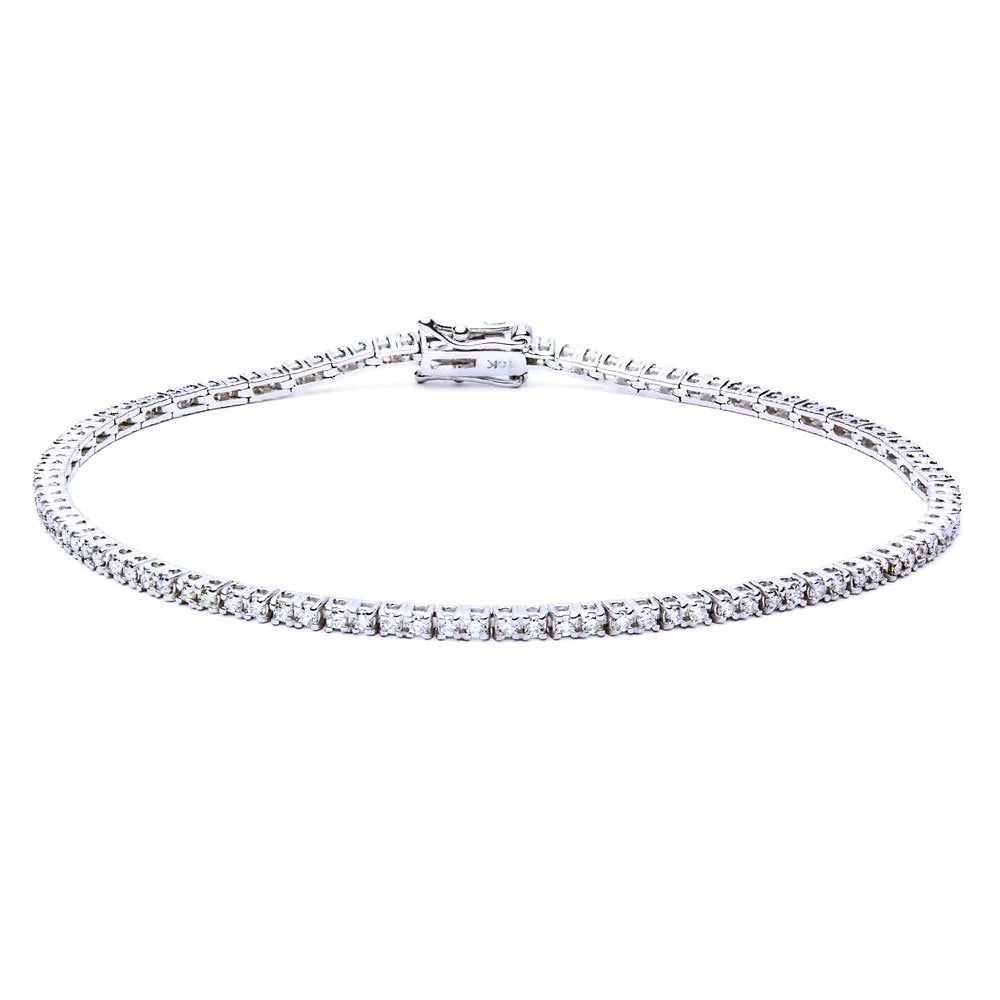Pulsera Riviere Oro Blanco y Diamantes 1,05ct.