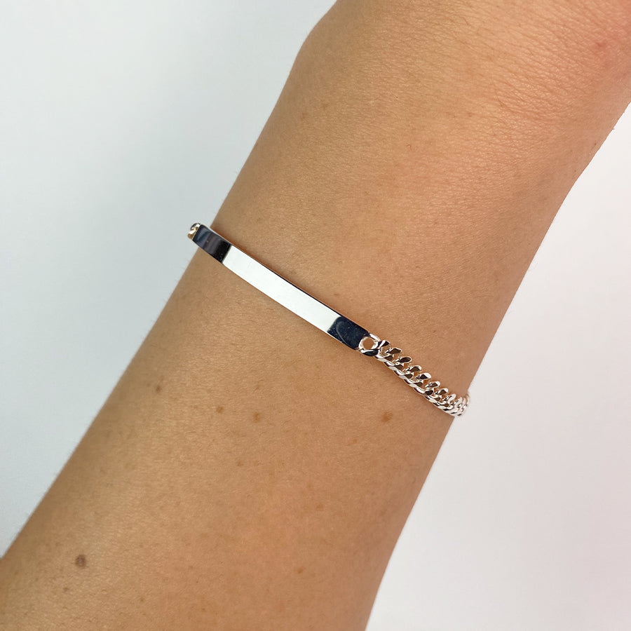 Pulsera Fígaro Maciza 5mm