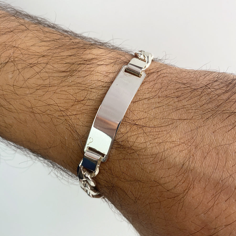 Pulsera Fígaro Maciza Italiana 8mm