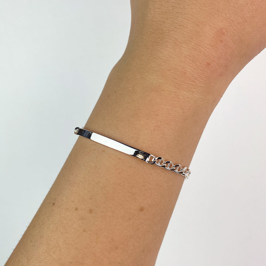 Pulsera Traversino Maciza 3mm