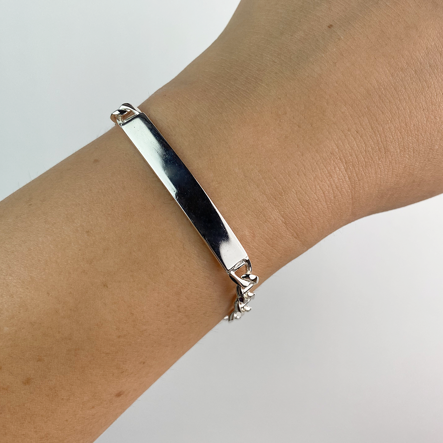 Pulsera Traversino Maciza 5mm