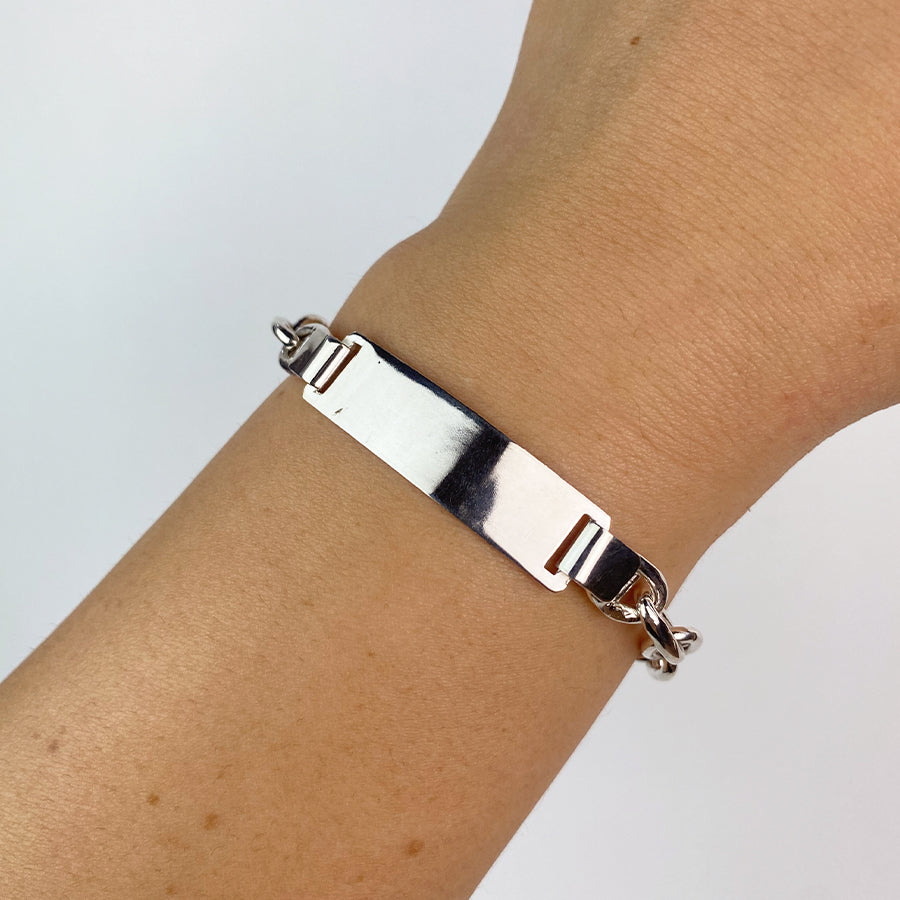 Pulsera Traversino Hueca 8mm