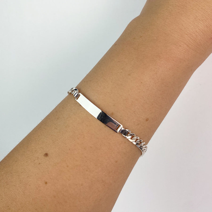 Pulsera Barbada Hueca 5mm