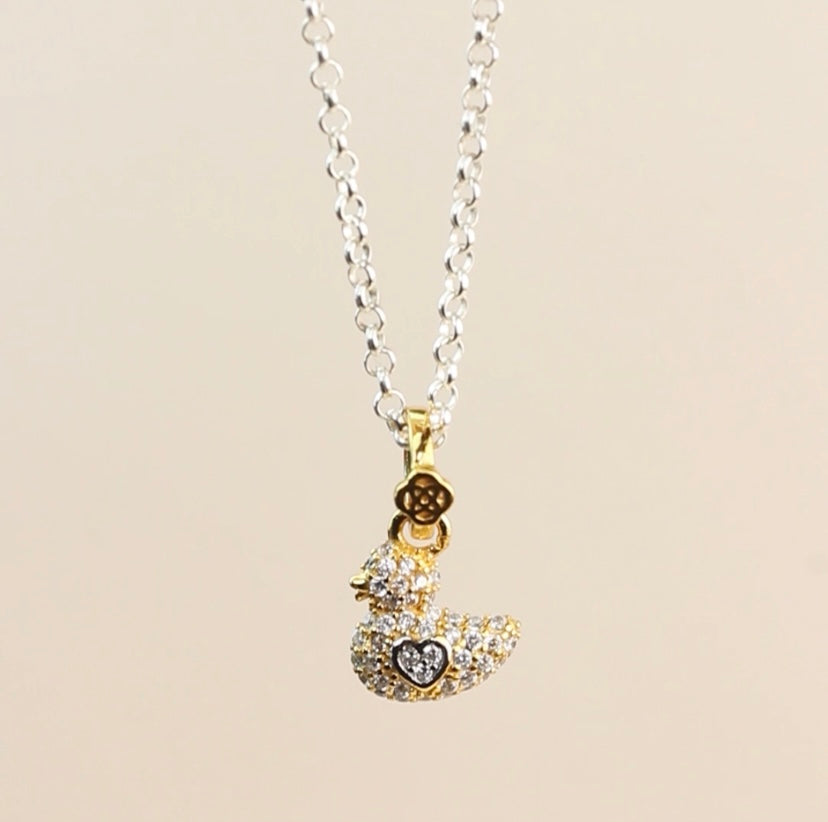 Colgante Patito Pavé Personalizable