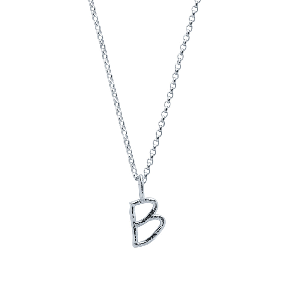 Collar Celine de Plata 925 con Inicial Grabada